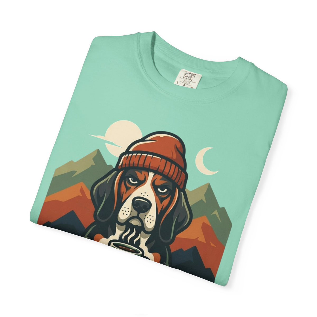 Resting Camping Face Unisex Garment-Dyed Tee