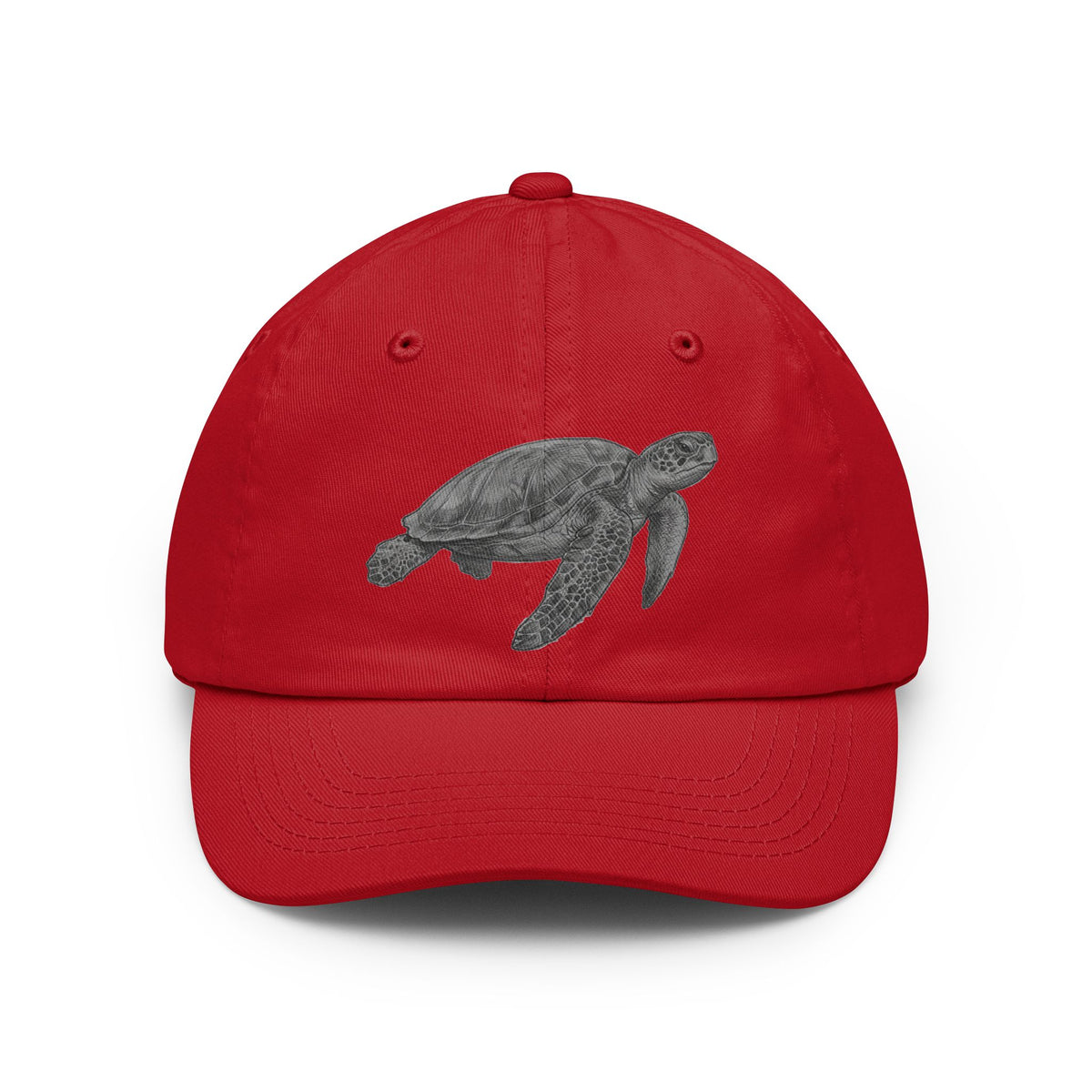 Color: Red | Pencil Sketch Art Sea Turtle Dad Hat