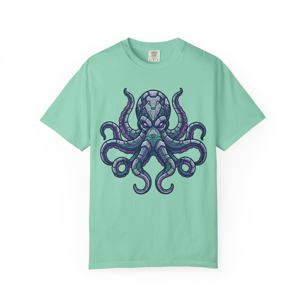 "Cyber Octopus" Unisex Garment-Dyed Tee