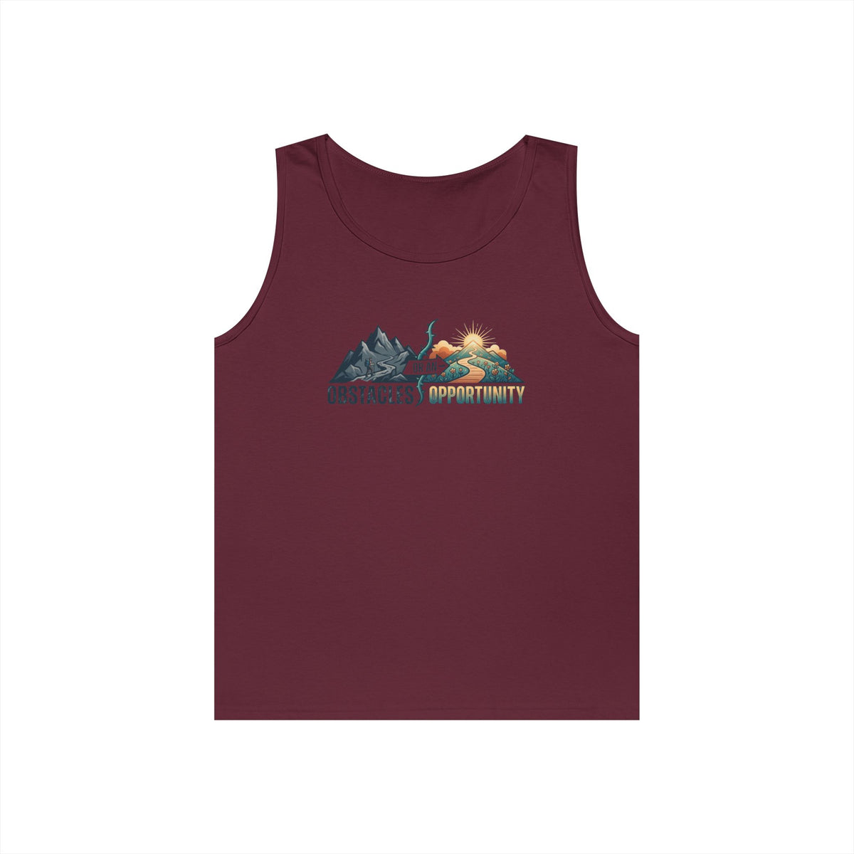 Color: Maroon | Obstacle Or An Opportunity Tank Top