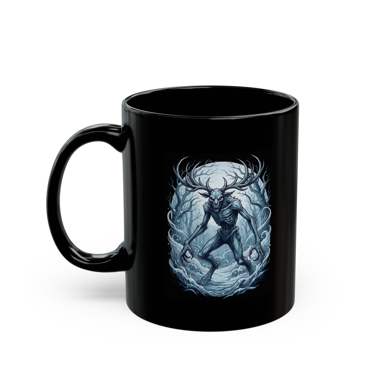 "Wendigo (Algonquian Folklore)" Black Ceramic Mug