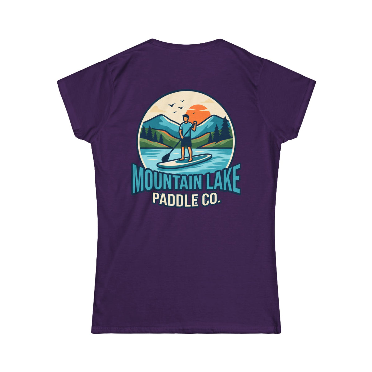 Color: Purple | Mountain Lake Paddle Board Women's Tee