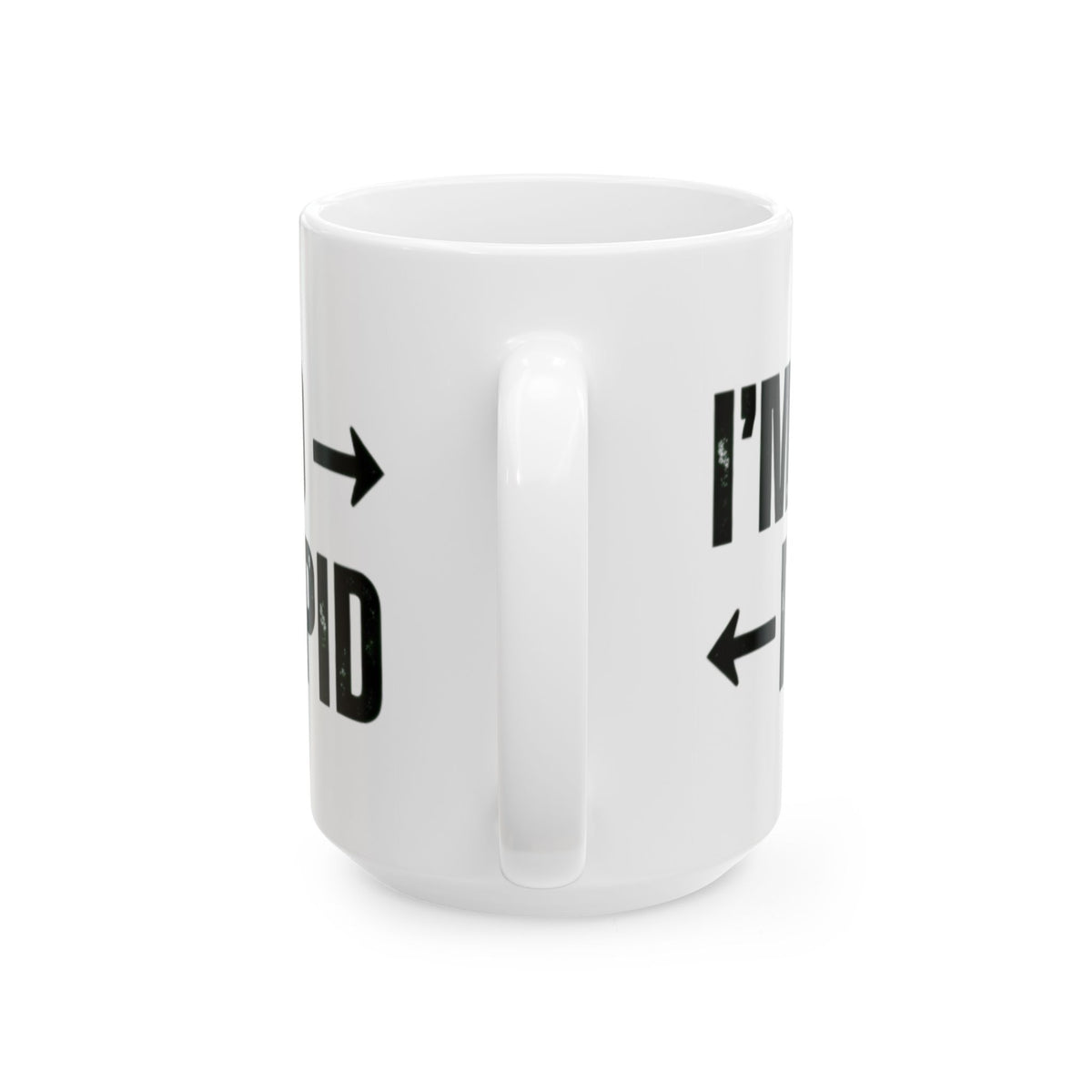 "I'm With Stupid" White Ceramic Mug