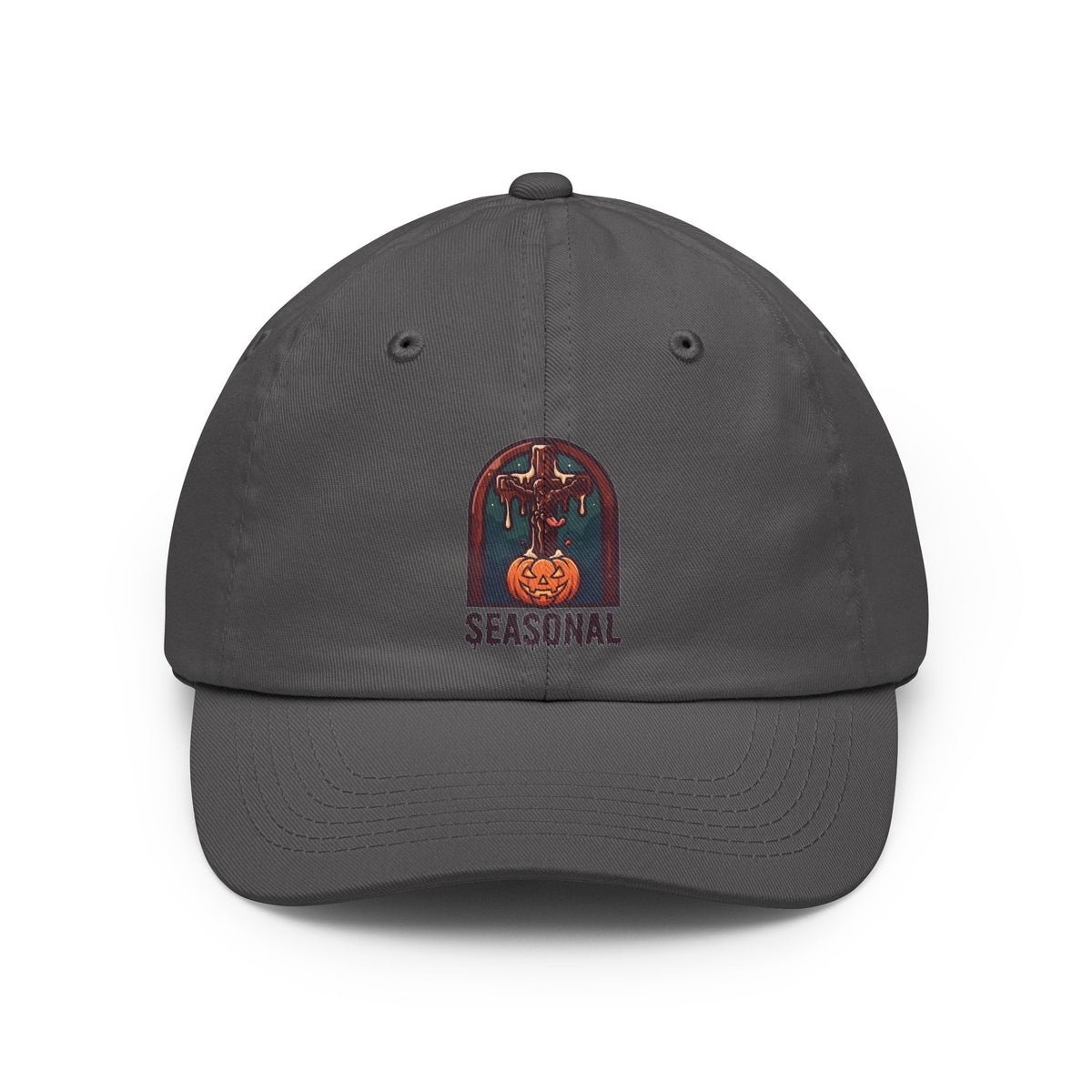 Color: Charcoal | Seasonal Transubstantiation Dad Hat — Graphic
