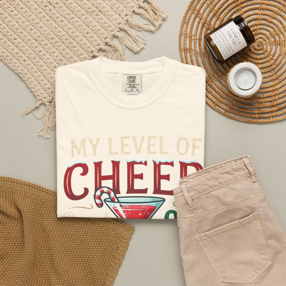 "Christmas Cheer" Unisex Garment-Dyed Tee