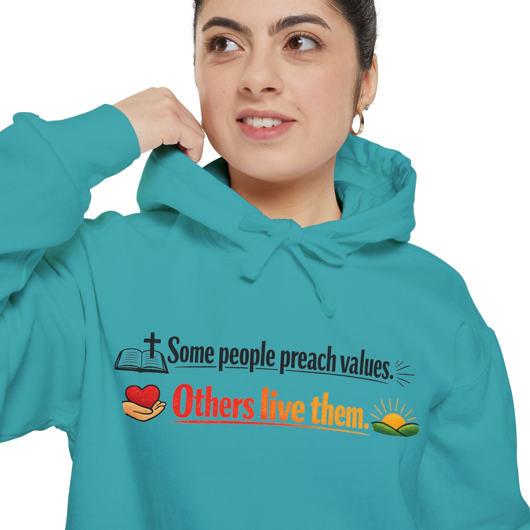 Actually Live It | Garment-Dyed Hoodie — AttitudeShirts