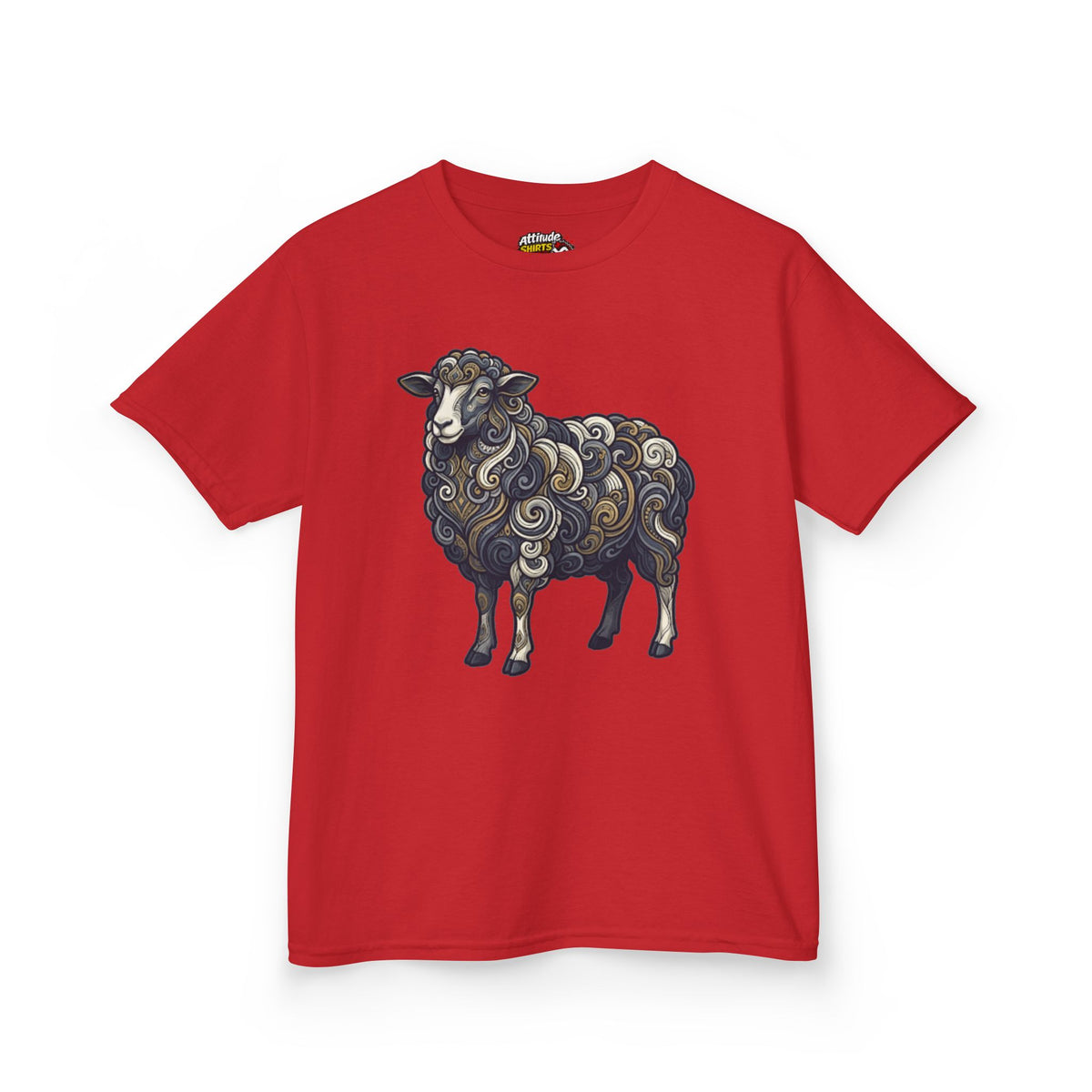 Color: Red | Barnyard Sheep Kids Tee