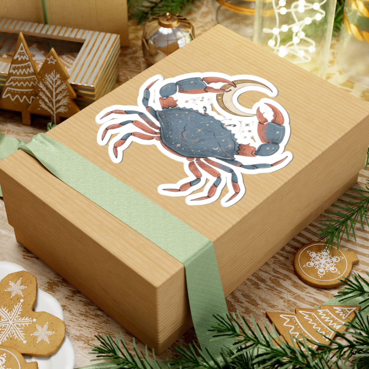 "Cancer The Moon Child Crab" Sticker — Main