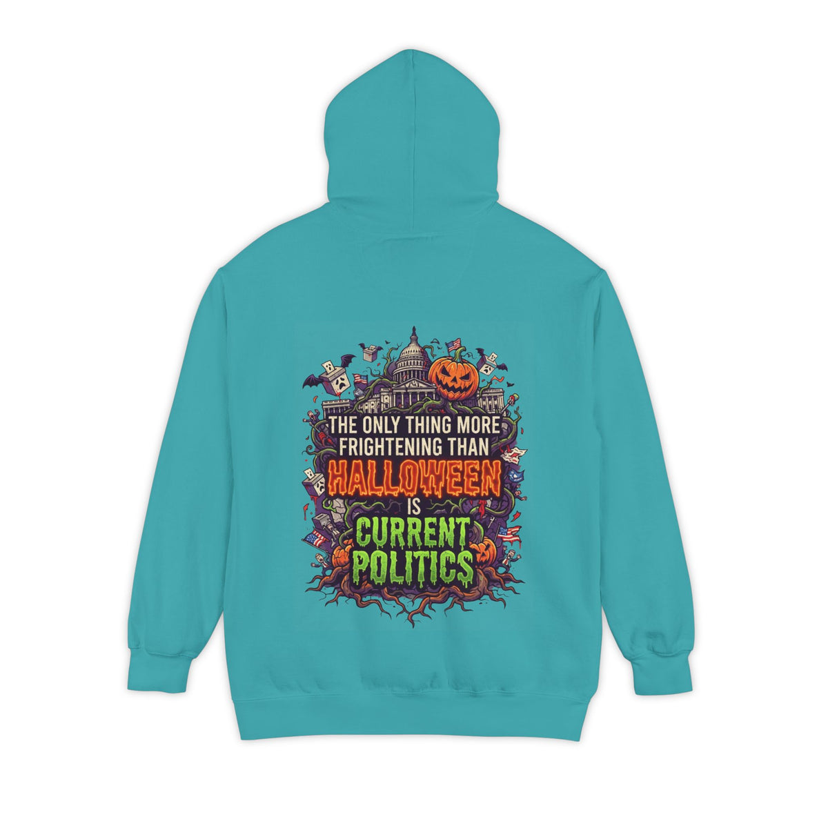 Color: Seafoam | Current Politics Garment-Dyed Hoodie