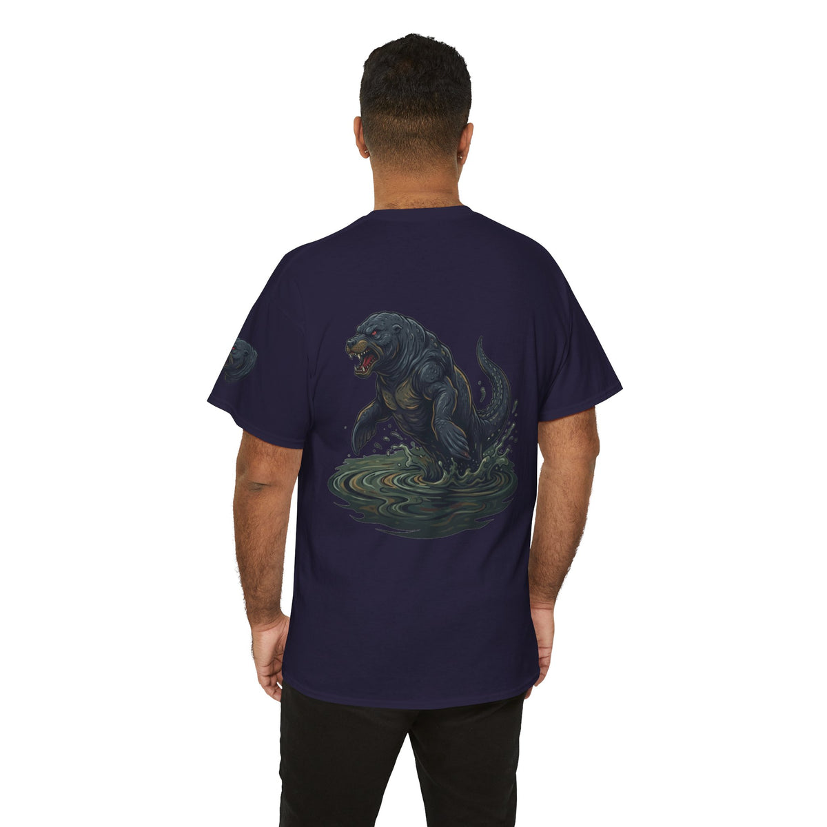 Color: Blackberry | Bunyip (Australian Aboriginal Mythology) Premium Graphic Tee