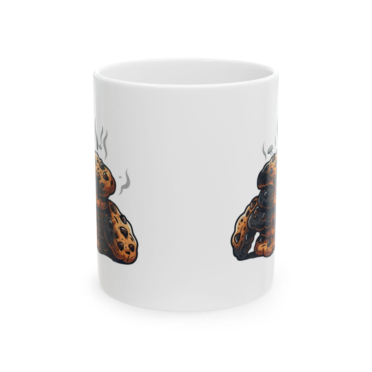 "Eat Drink And Be Grumpy" White Ceramic Mug — Graphic