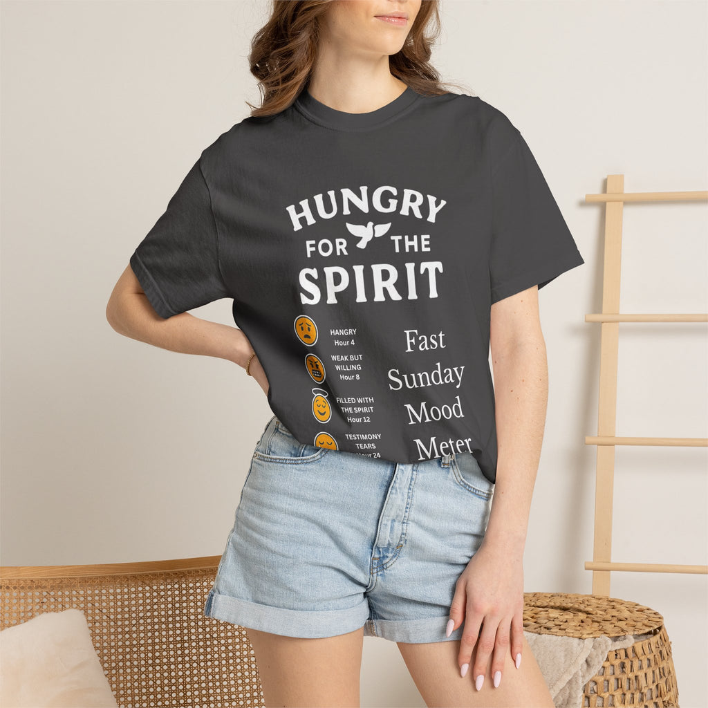 "Fast Sunday Mood Meter" Unisex Garment-Dyed T-shirt