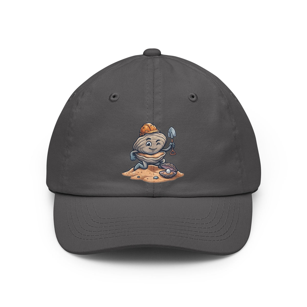Color: Charcoal | Digging For The Big Pearl Dad Hat — Graphic