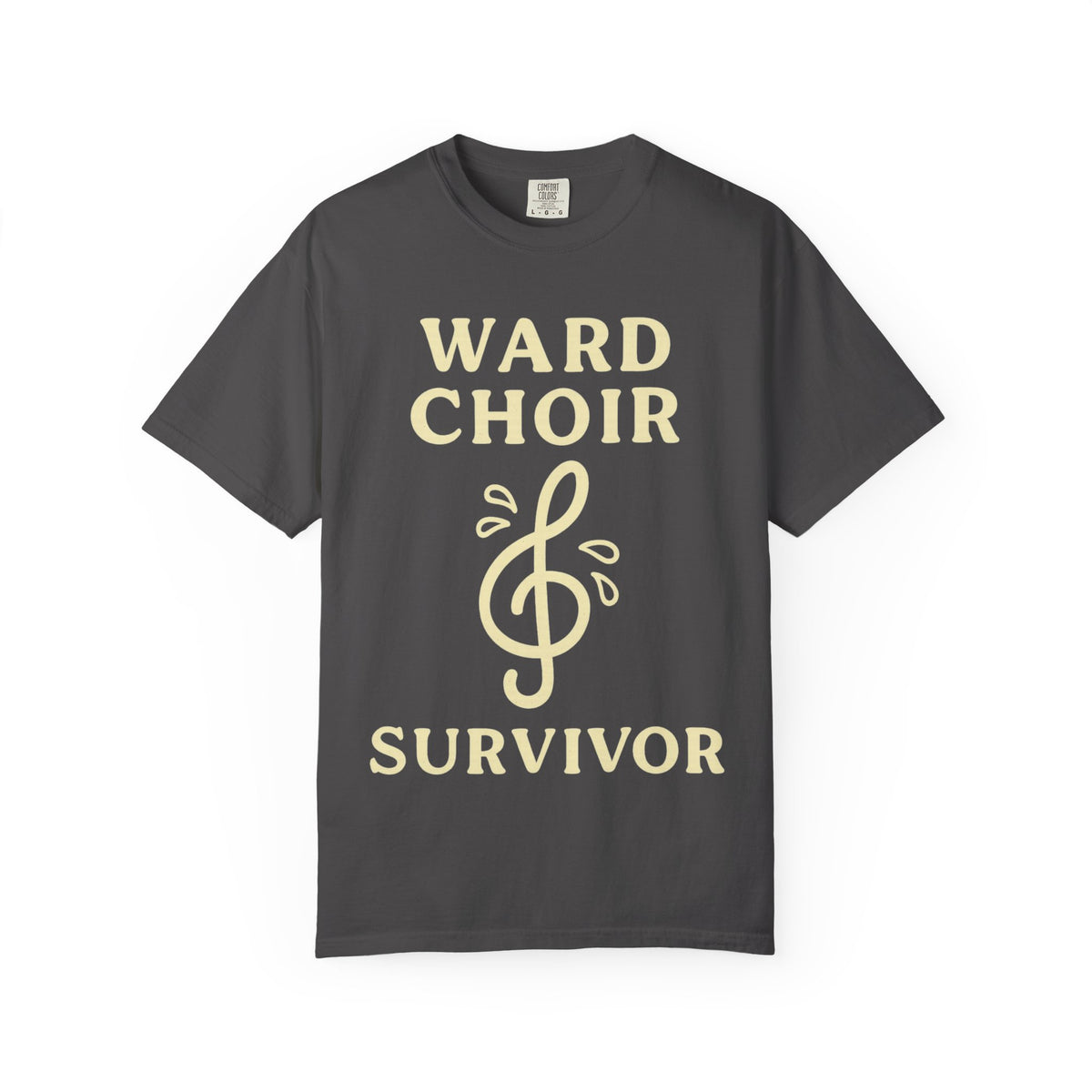 Color: Graphite | Ward Choir Survivor Unisex Garment-Dyed T-shirt