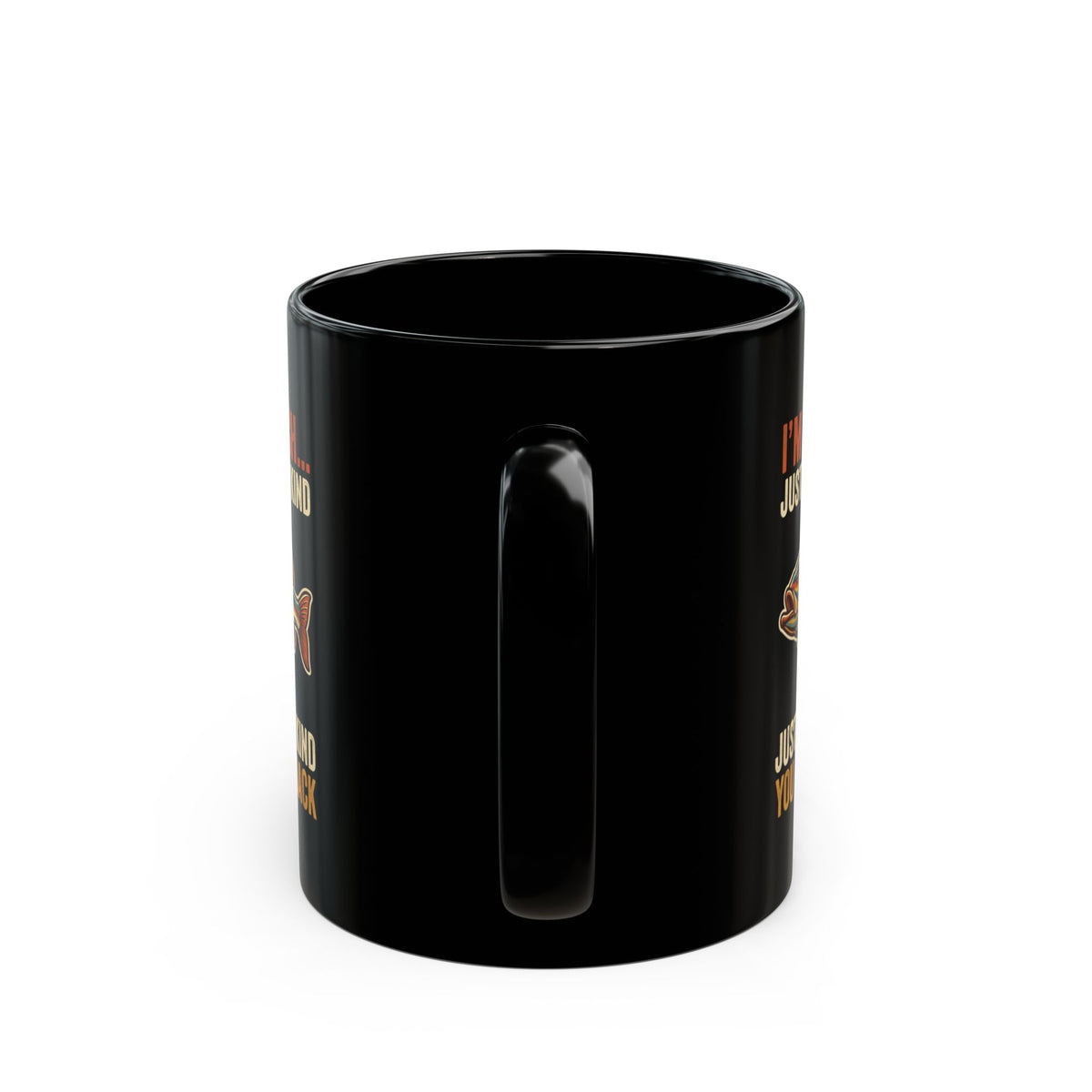 "I'm A Catch" Black Ceramic Mug