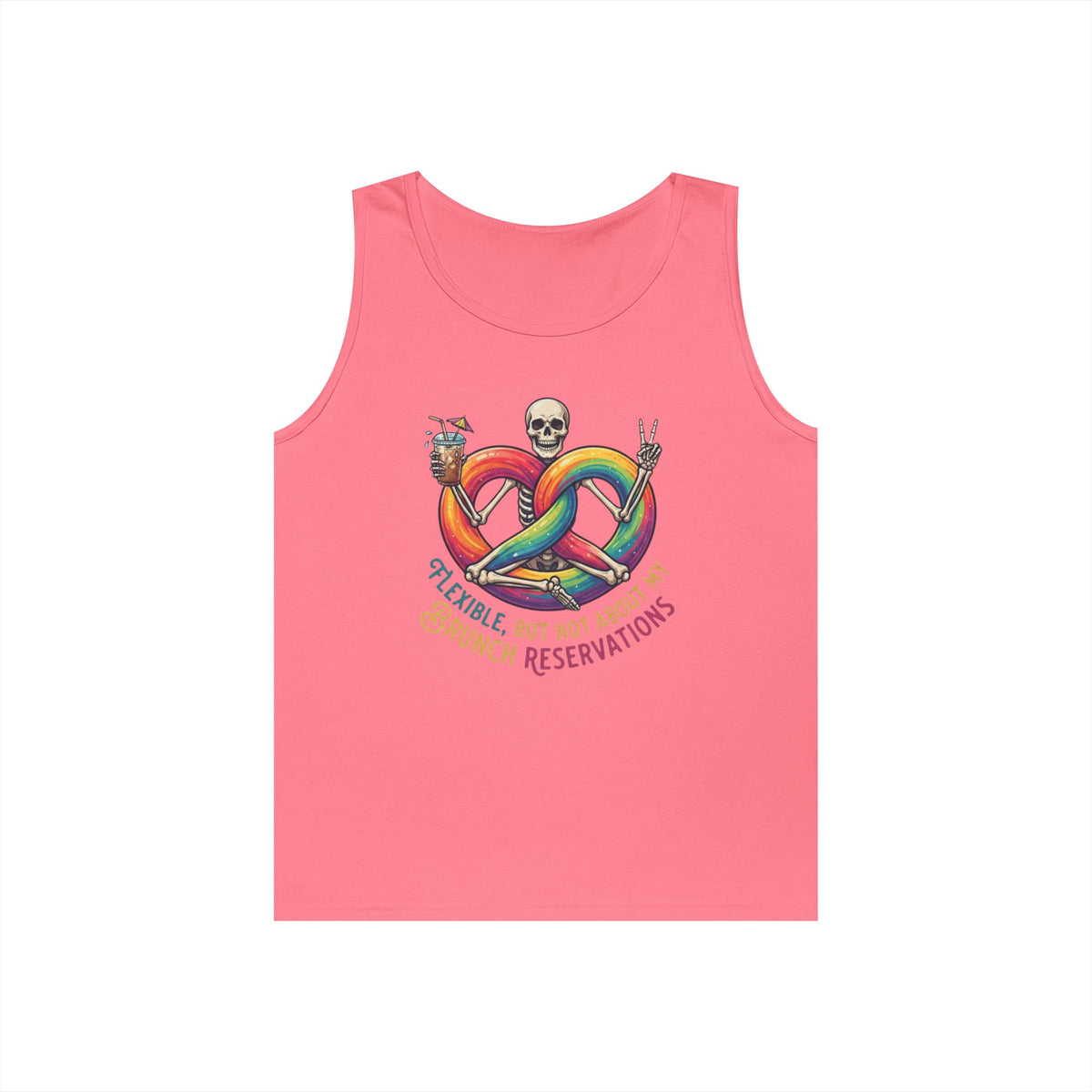 "Flexible But Not About Brunch" Tank Top