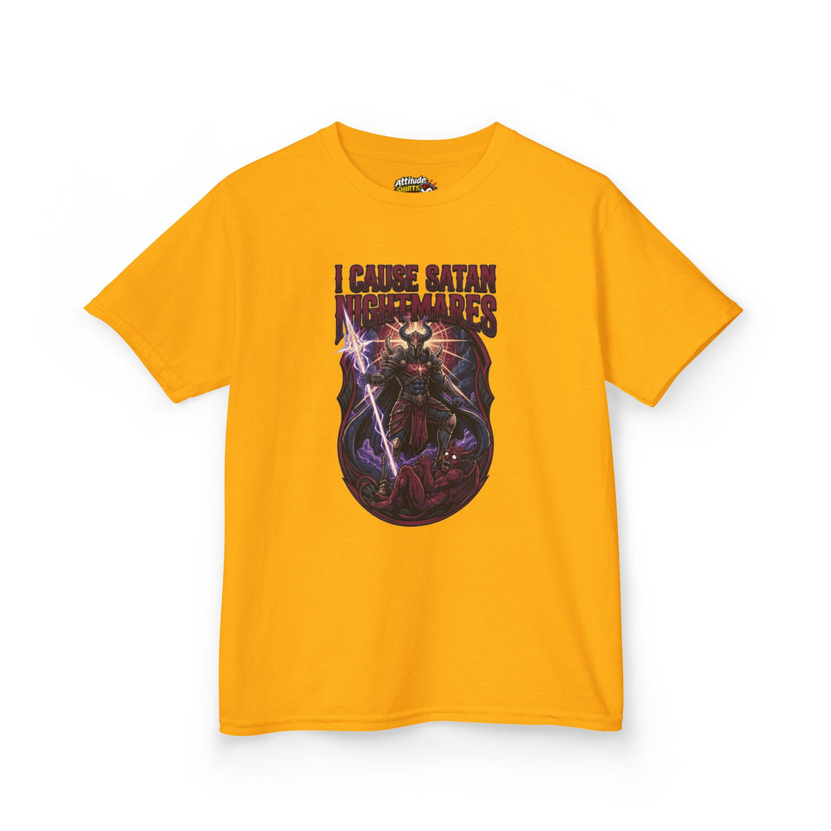 Color: Gold | I Cause Satan Nightmares Kids Tee