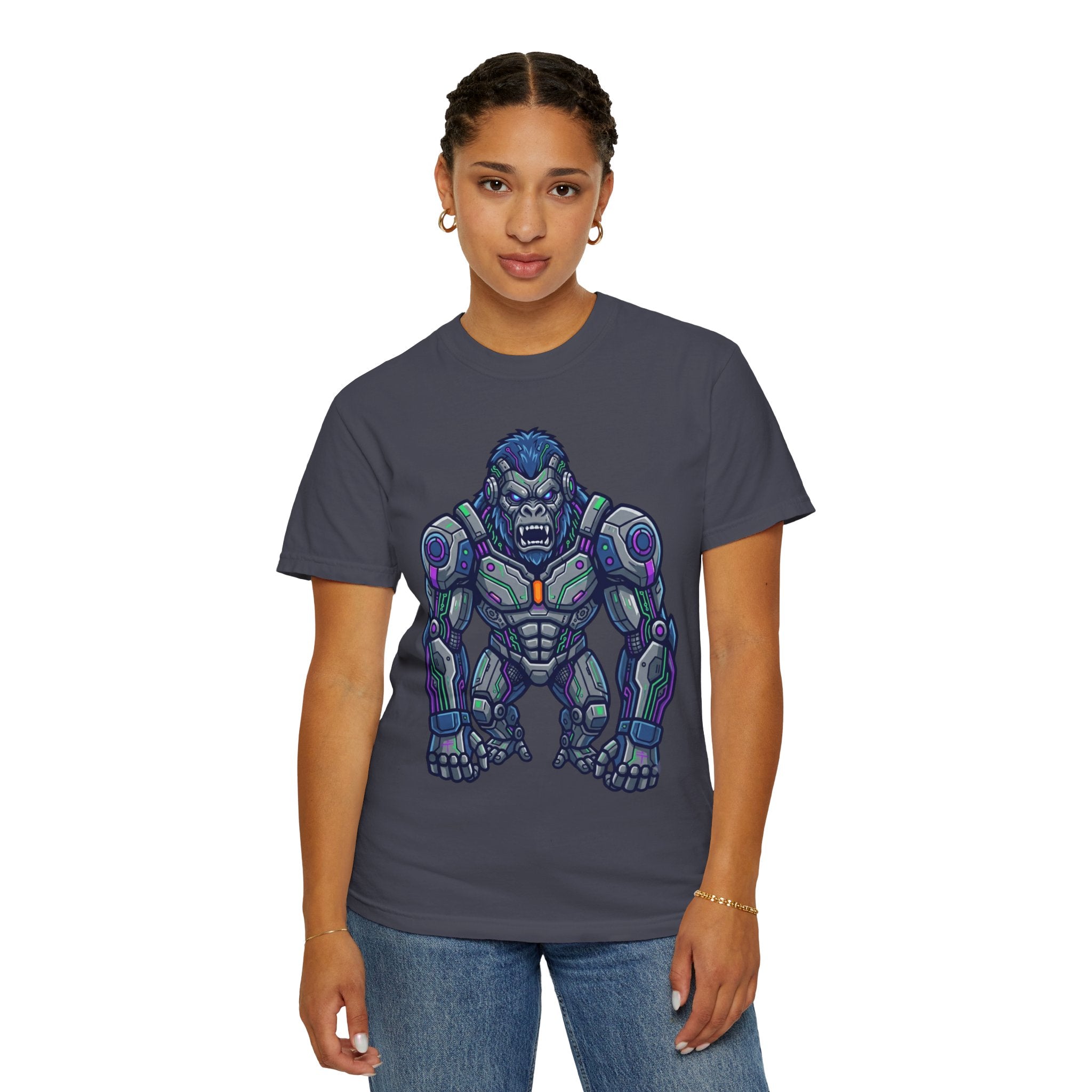 "Cyber Gorilla" Unisex Garment-Dyed Tee