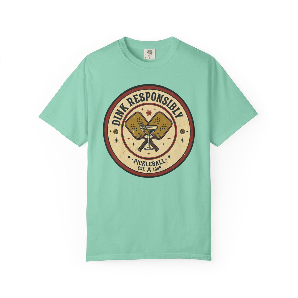 Color: Island Reef | Dink Responsibly 3 Unisex Garment-Dyed T-shirt