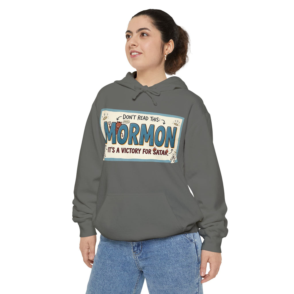 Devil's Dictionary: Mormon Edition | Garment-Dyed Hoodie — AttitudeShirts