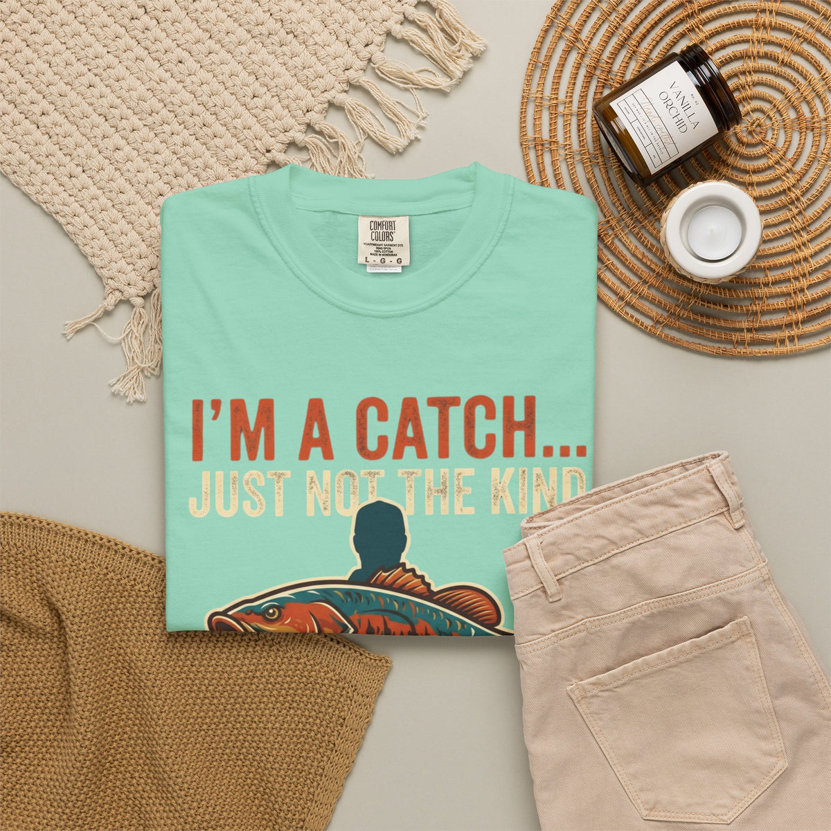I'm A Catch Unisex Garment-Dyed Tee