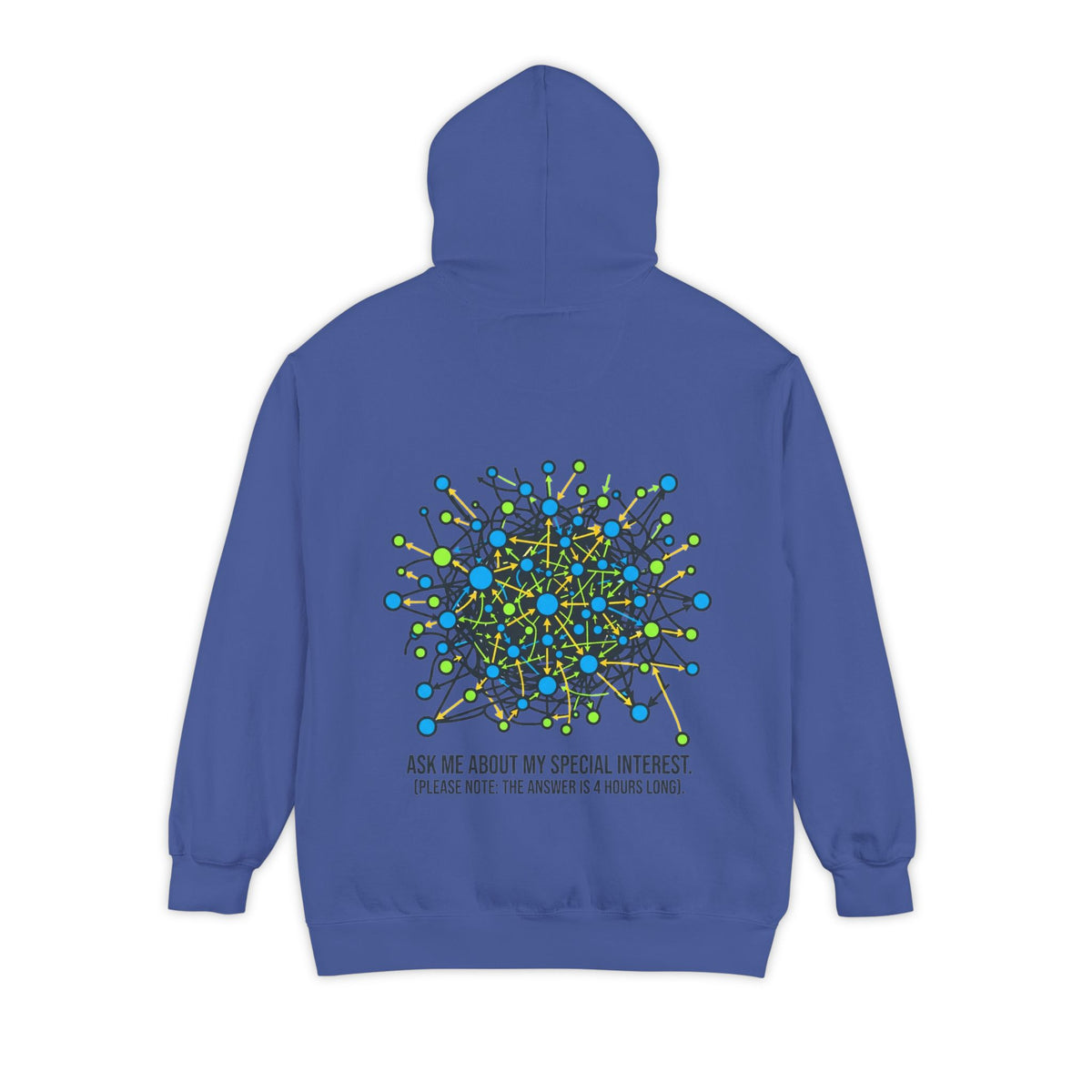 Color: Flo Blue | Special Interest Garment-Dyed Hoodie
