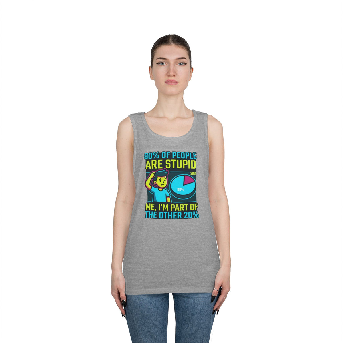 "90% Of People Are Stupid" Tank Top