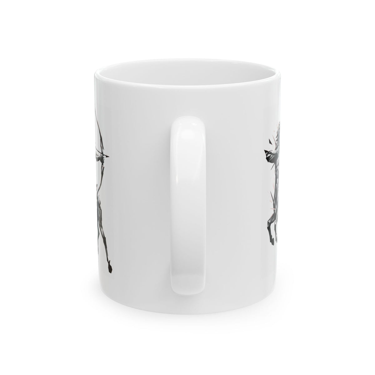 "Sagittarius The Archer Centaur" White Ceramic Mug — Graphic