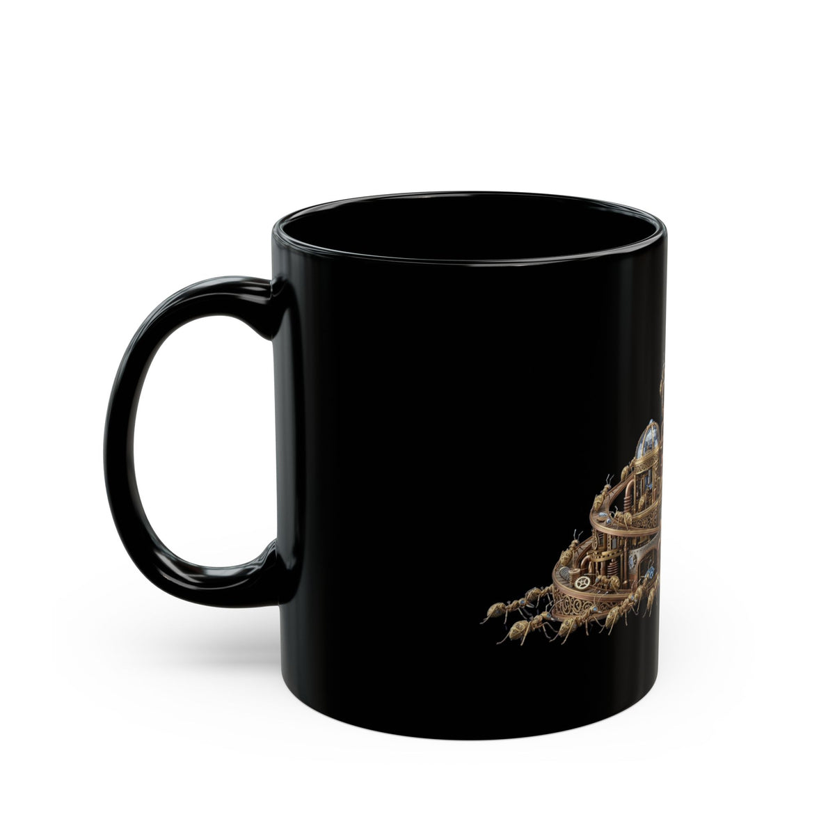 "Cyber Ants" Black Ceramic Mug
