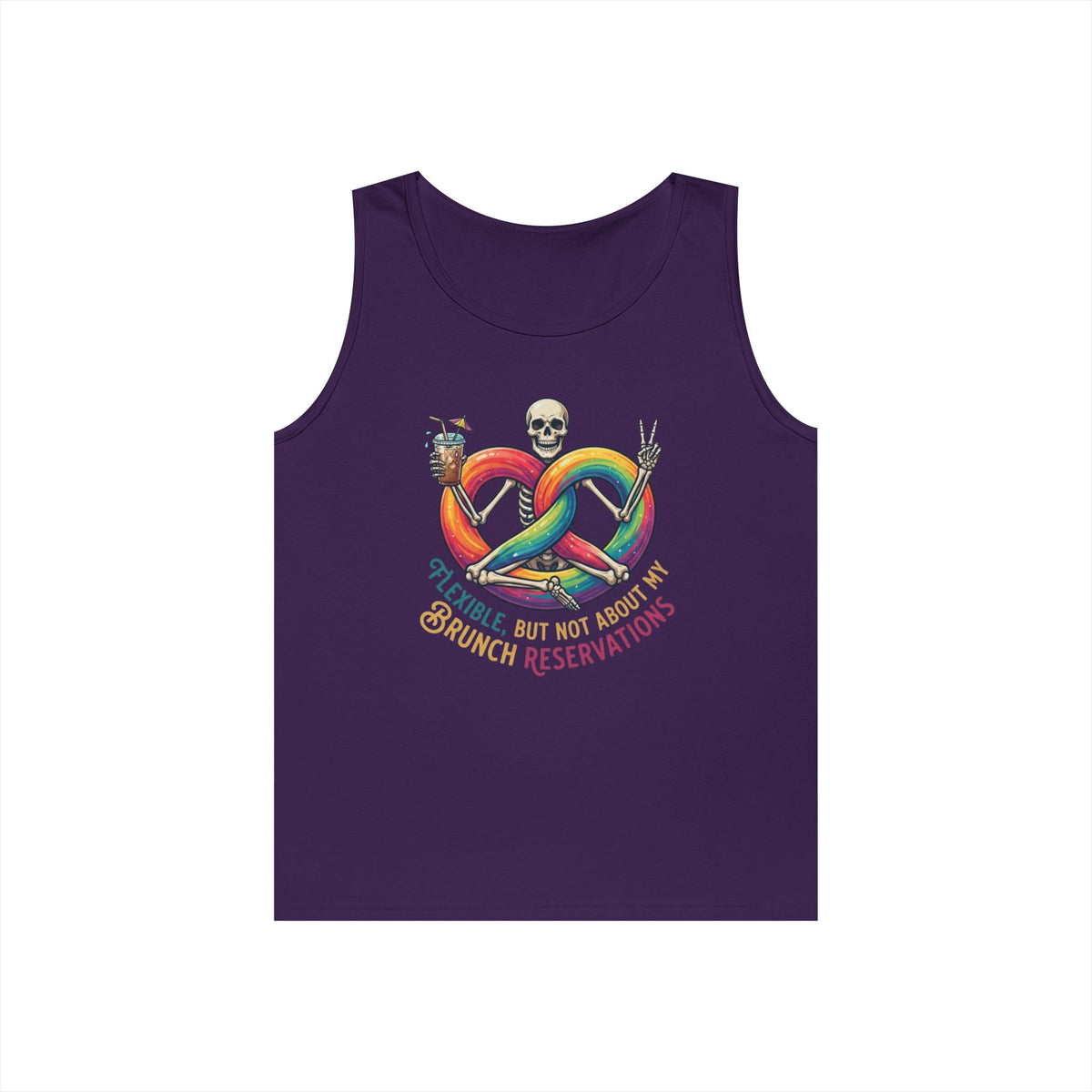 "Flexible But Not About Brunch" Tank Top