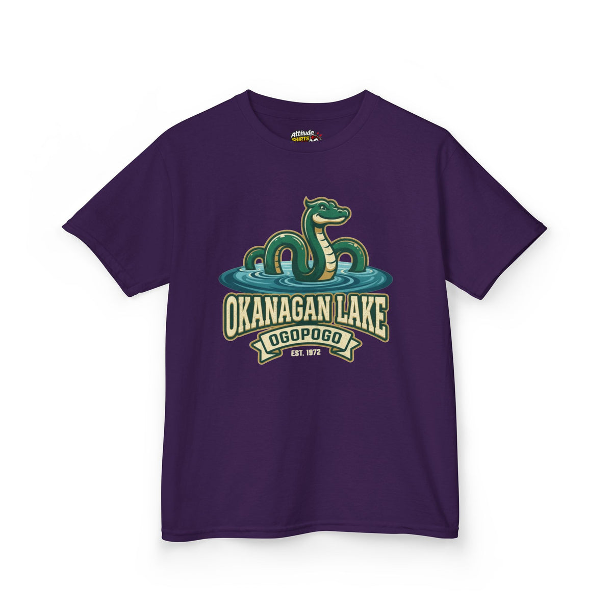 Color: Purple | Ogopogo (Canada) Kids Tee