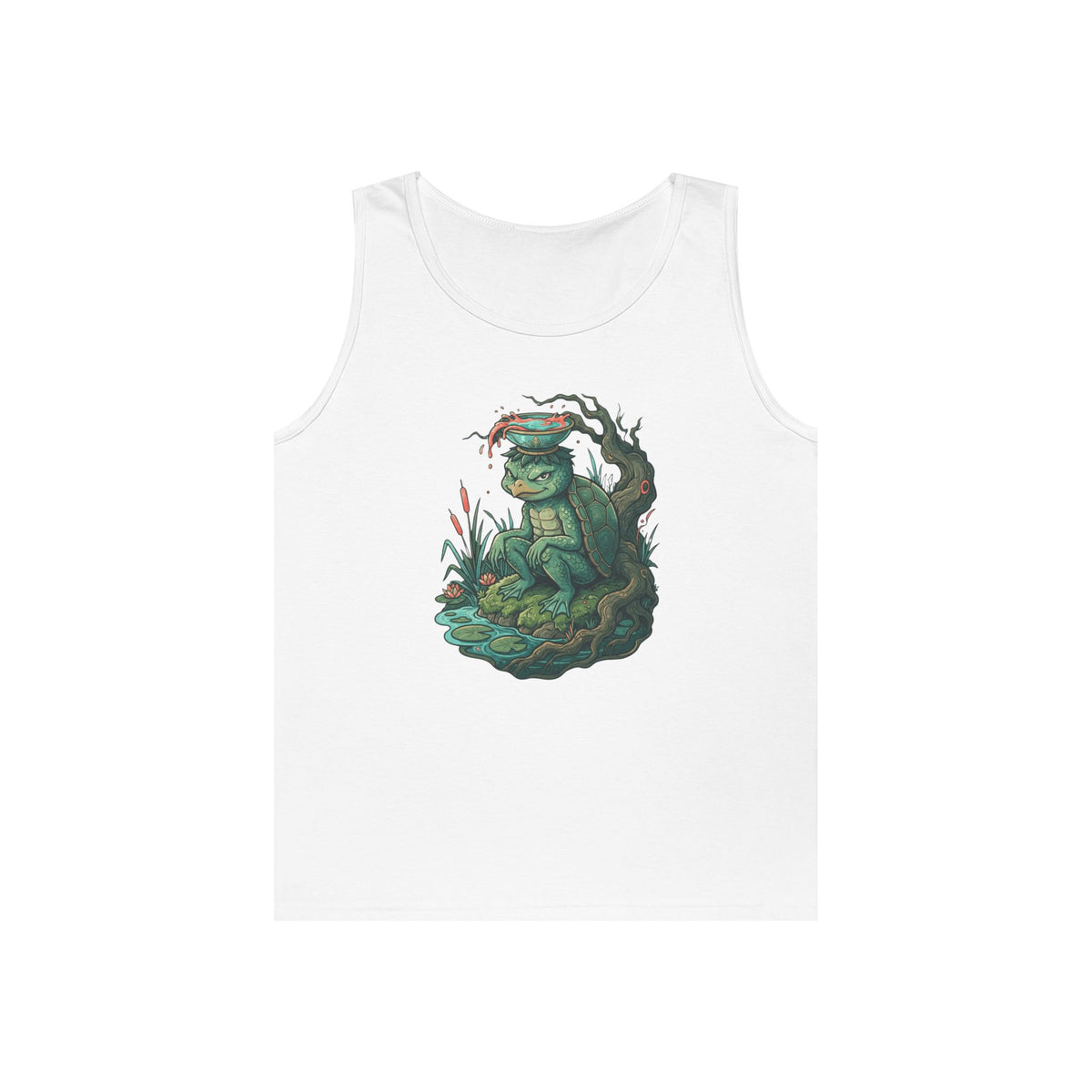 Color: White | Kappa (Japanese Folklore) Tank Top