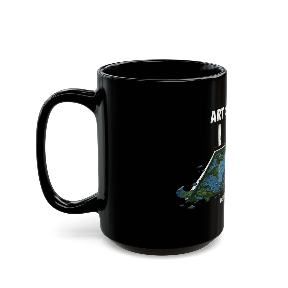 "Art of The Peel" Black Ceramic Mug