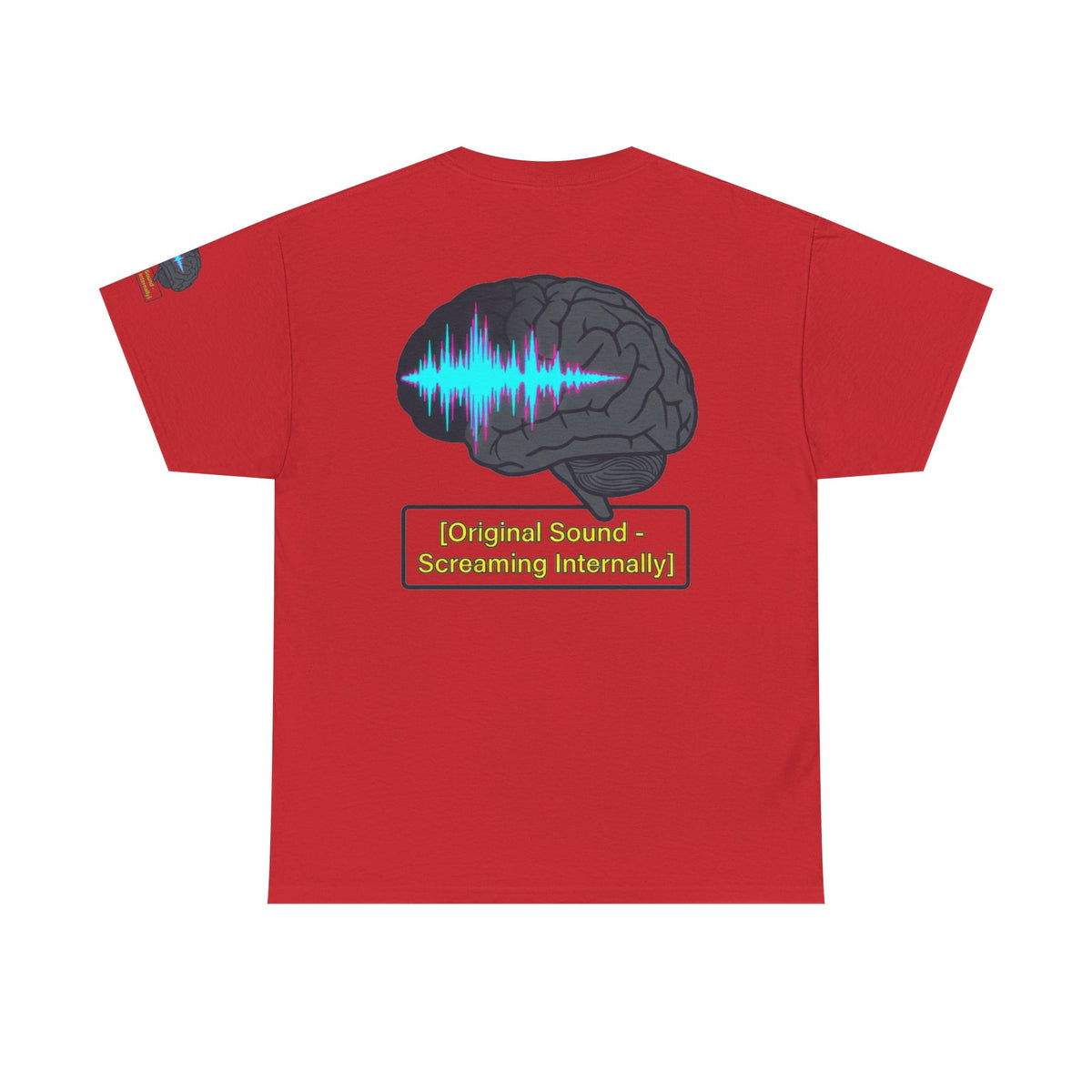 Color: Red | Screaming Internally Premium Graphic Tee