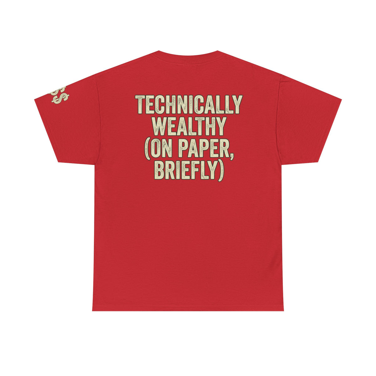 Color: Red | Technically Wealthy Premium Graphic Tee