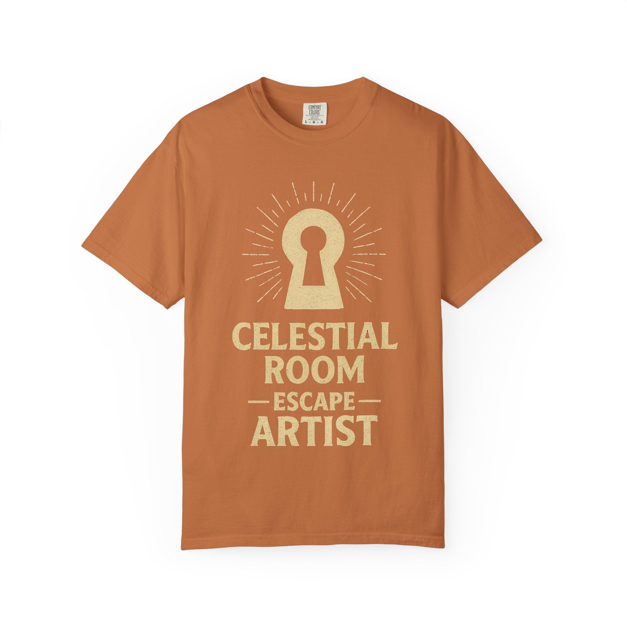 "Celestial Room Escape Artist" Unisex Garment-Dyed T-shirt