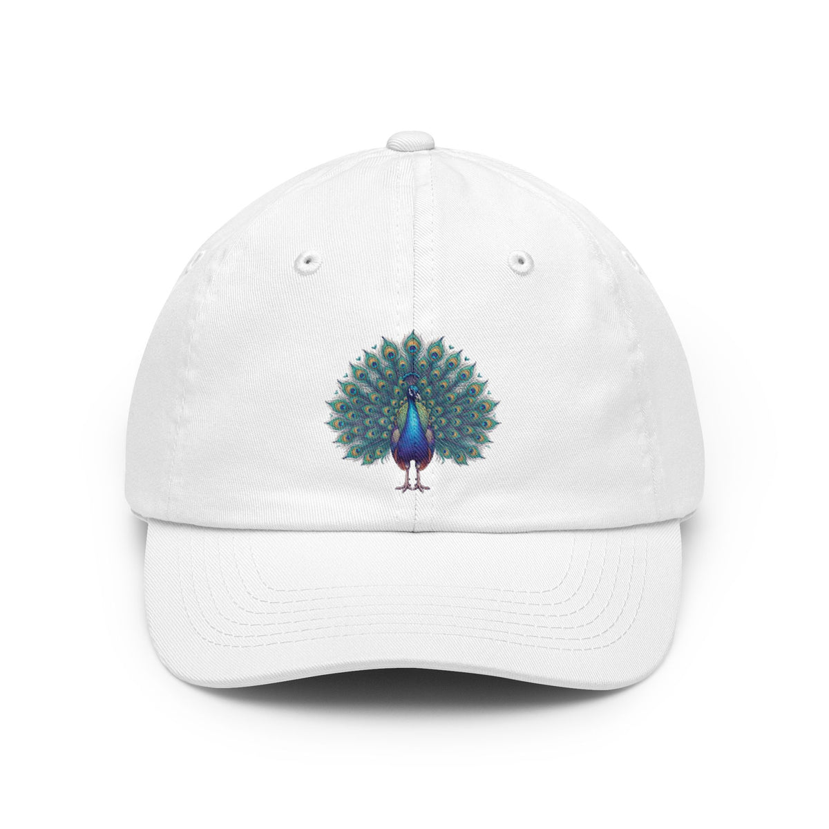 Color: White | Hippy Peacock Dad Hat