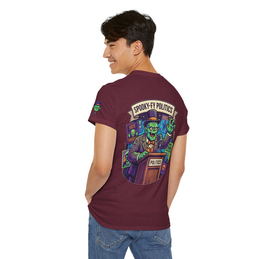 Color: Maroon | Spooky-Fy Politics Premium Graphic Tee