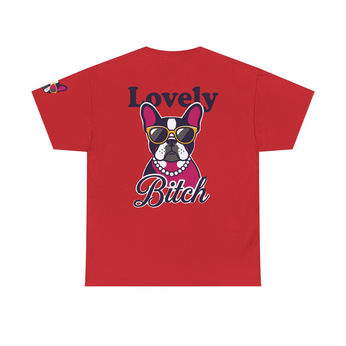 Color: Red | Lovely Bitch Premium Graphic Tee