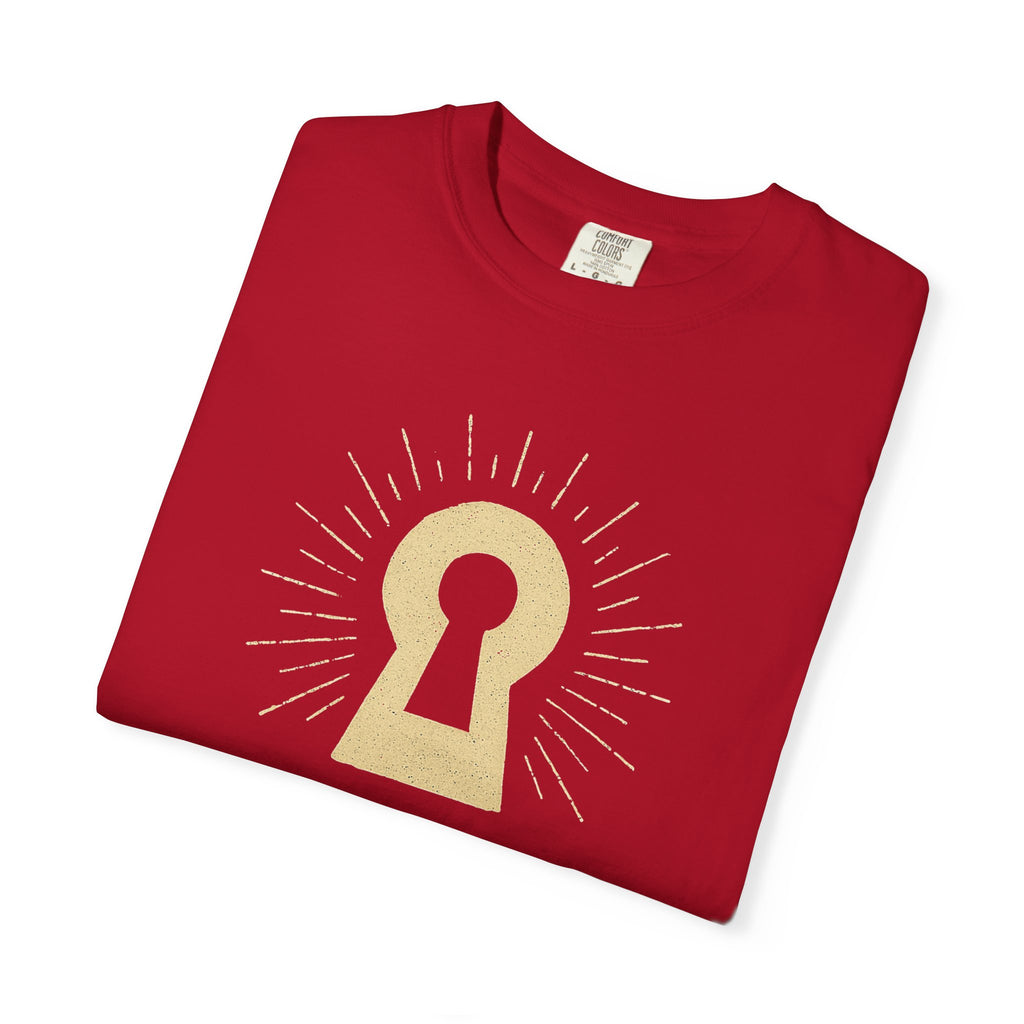 "Celestial Room Escape Artist" Unisex Garment-Dyed T-shirt