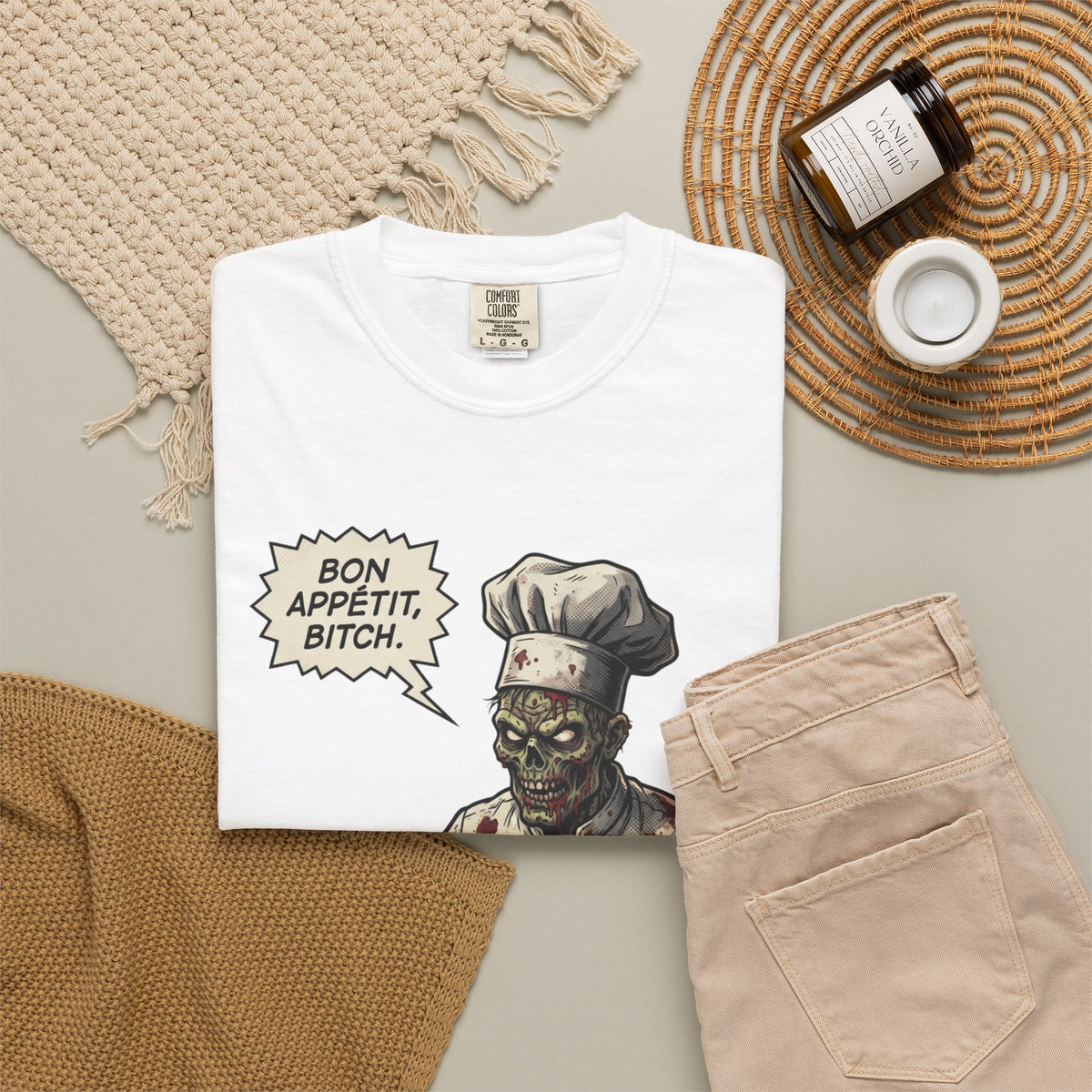 Bon Appetit Bitch Unisex Garment-Dyed Tee