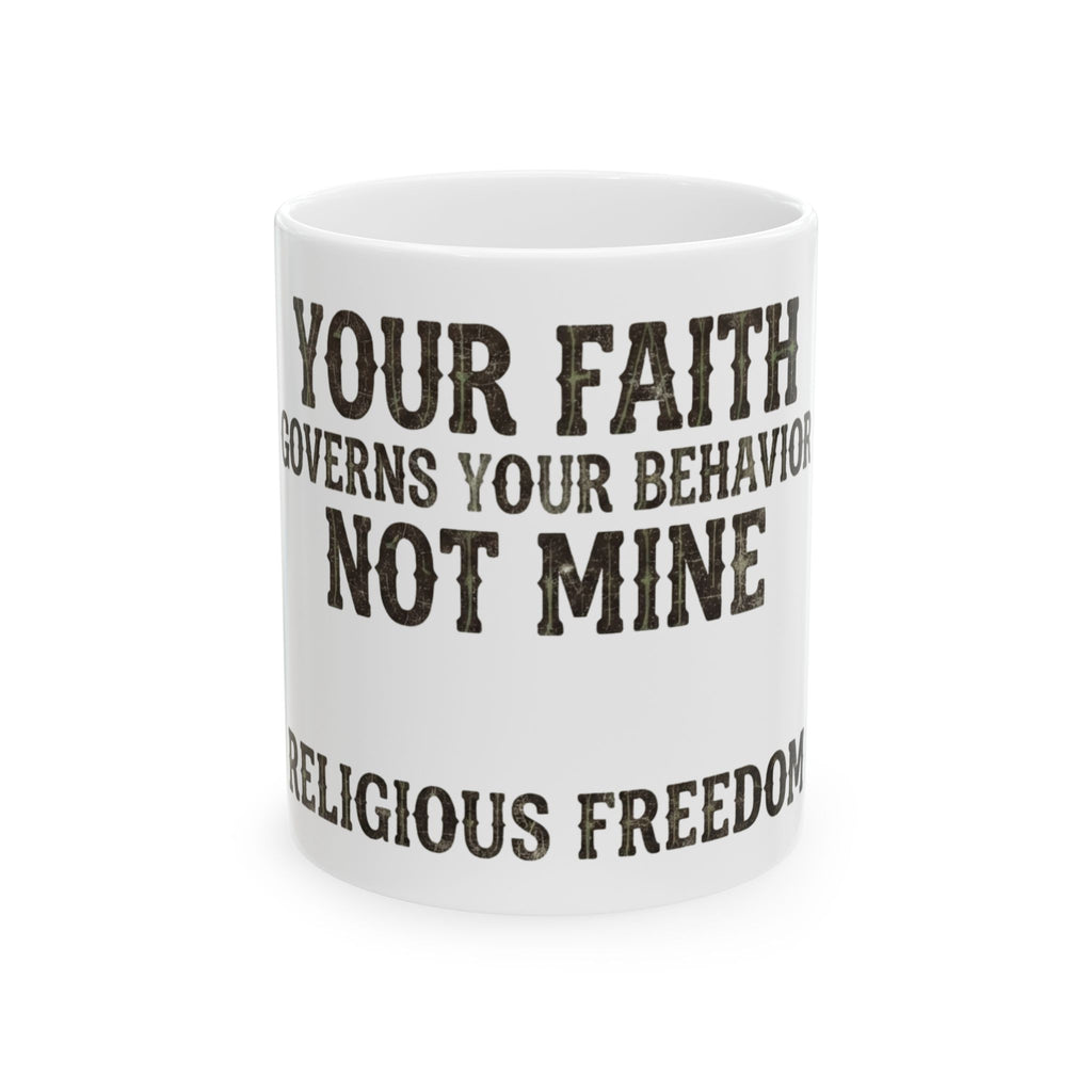 "Religious Freedom" White Ceramic Mug
