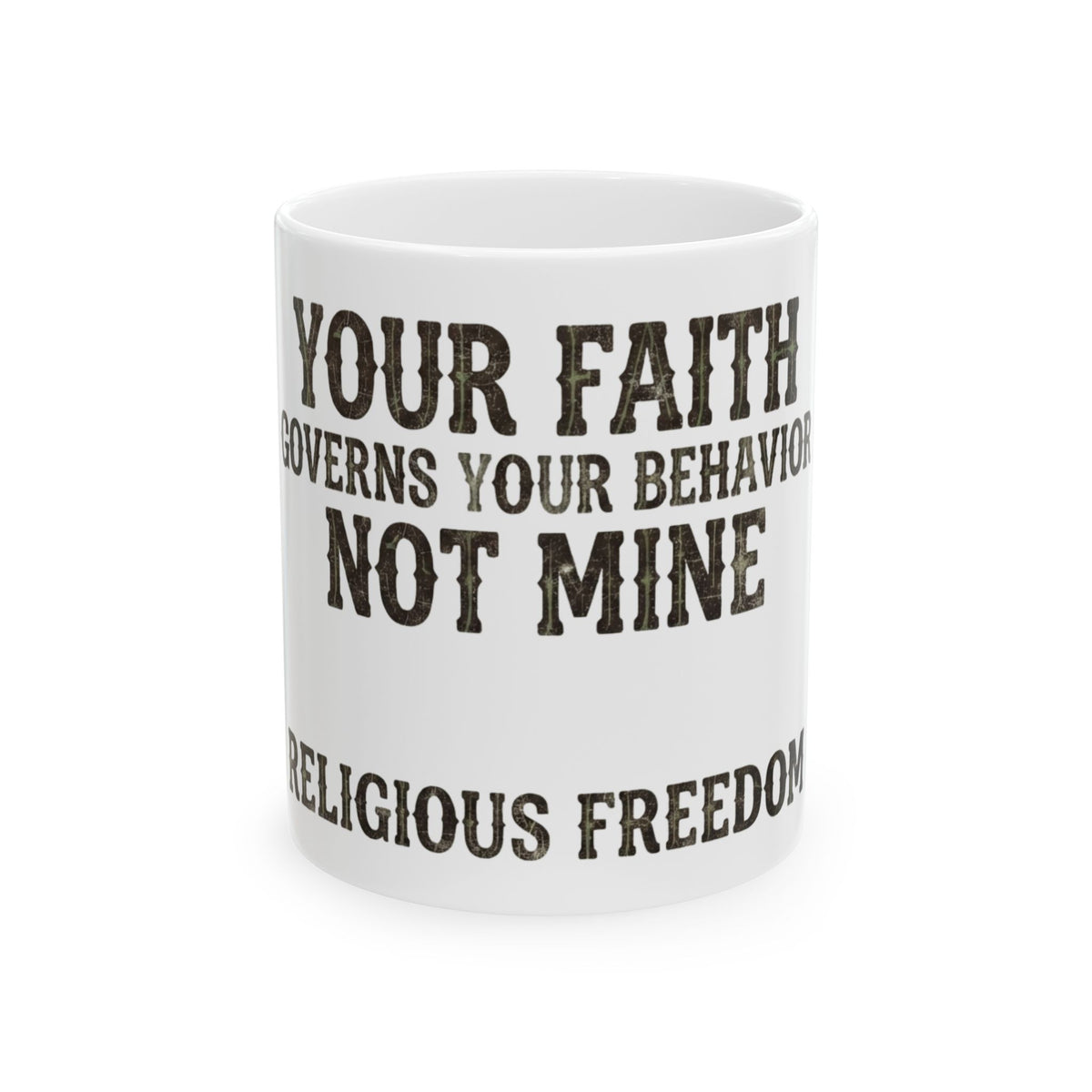 "Religious Freedom" White Ceramic Mug
