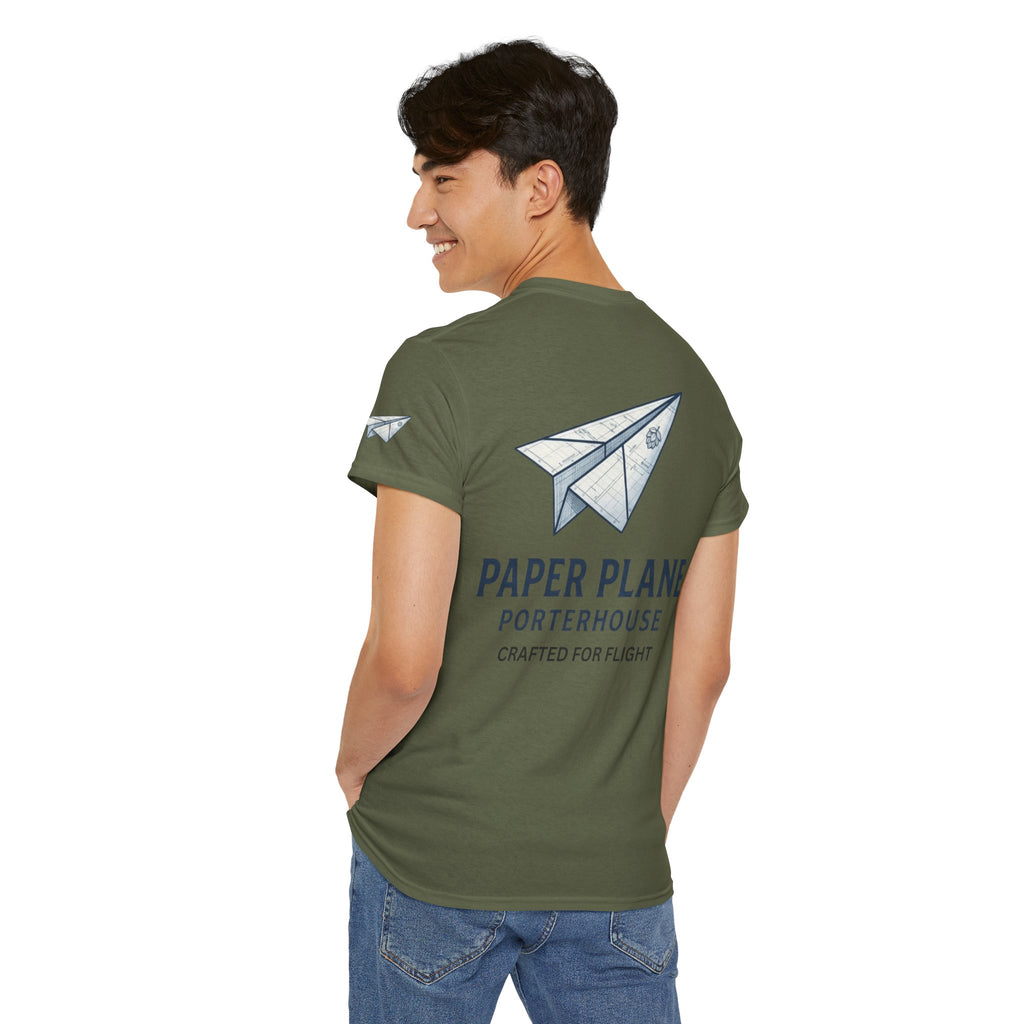 "Paper Plane Porterhouse" Premium Graphic Tee