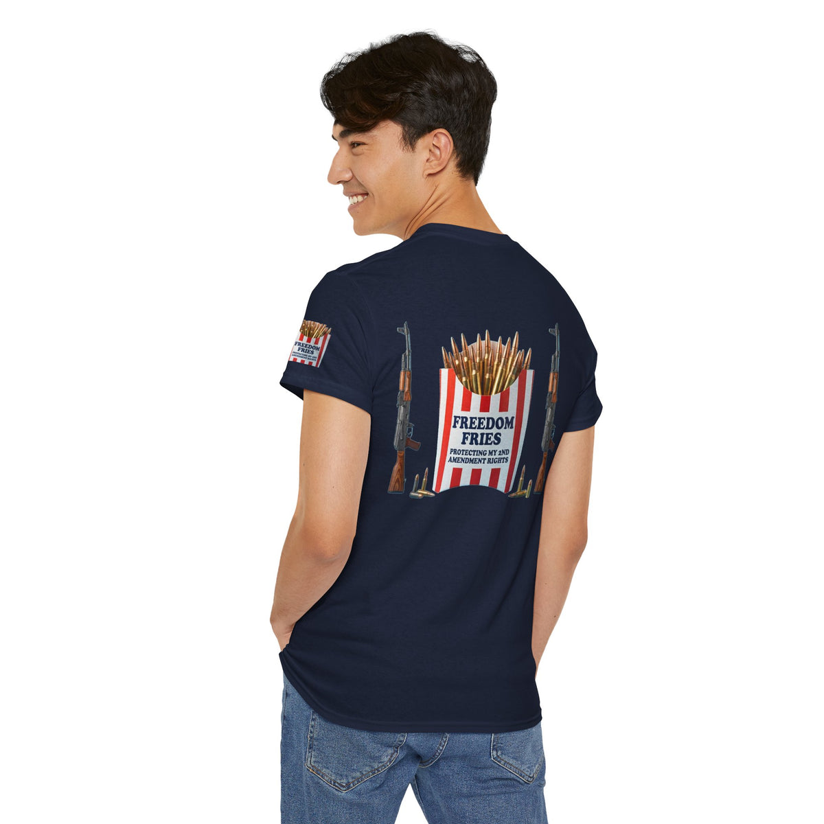 Color: Navy | Freedom Fries Premium Graphic Tee