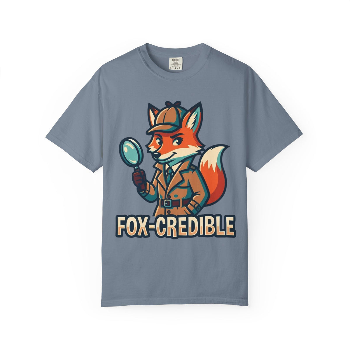 Color: Blue Jean | Fox Credible Unisex Garment-Dyed Tee