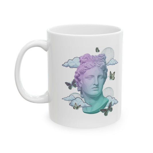 "Dreamscape" White Ceramic Mug