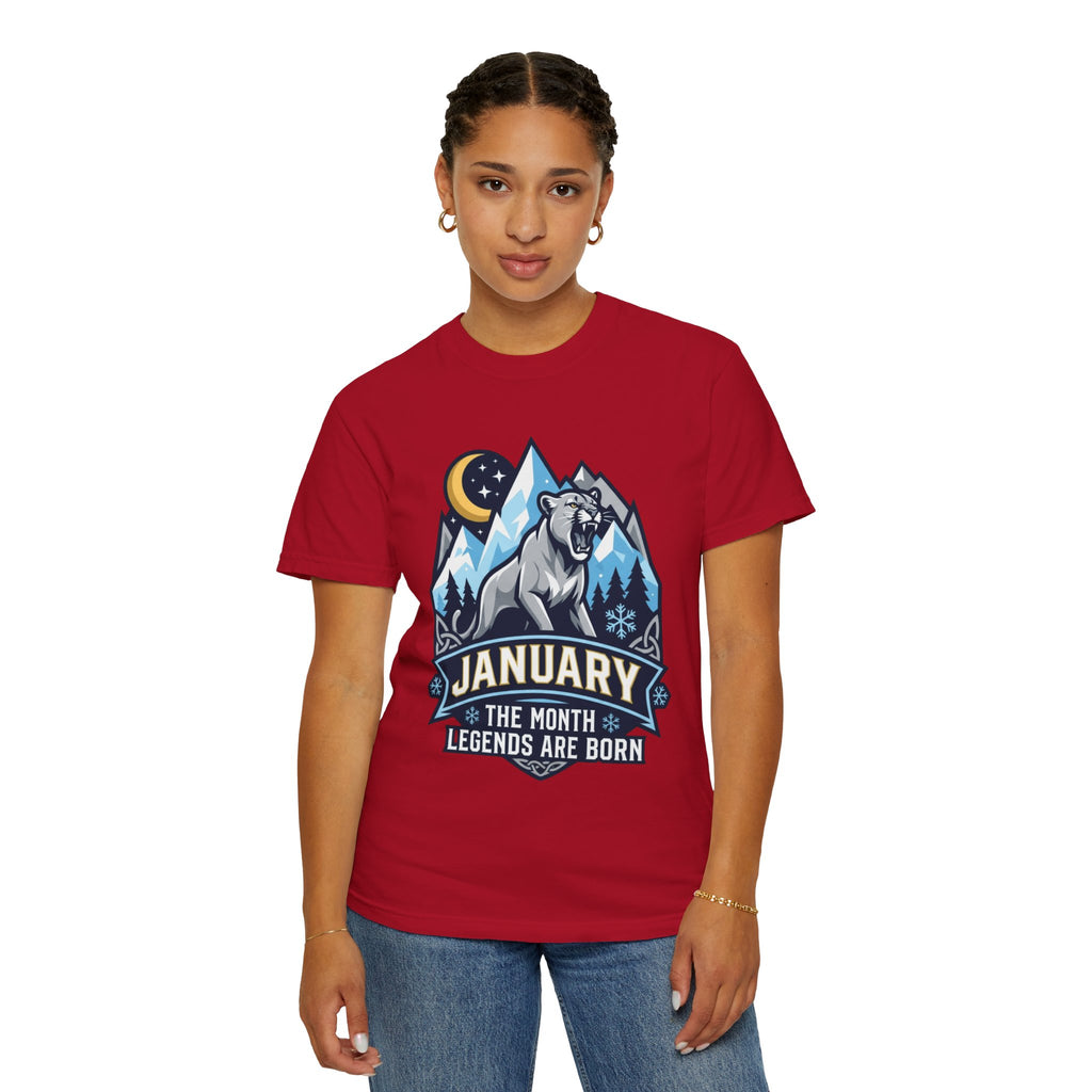 "January Legend" Unisex Garment-Dyed Tee