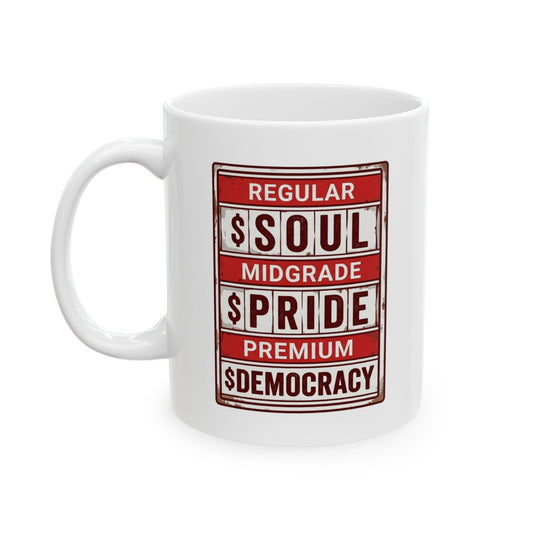 "Fueled By Putin" White Ceramic Mug — Graphic