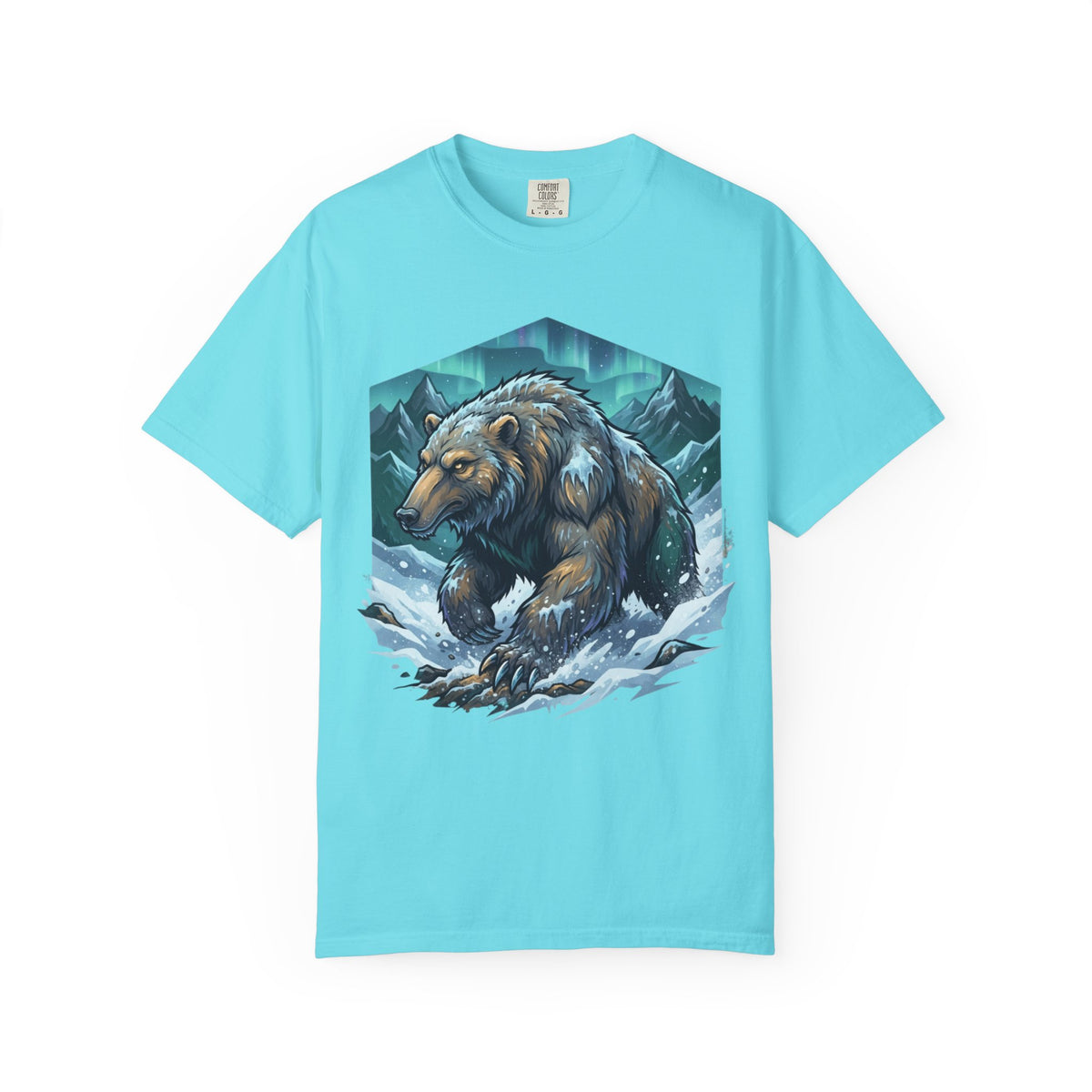 Color: Lagoon Blue | Alioat (Siberian Folklore) Unisex Garment-Dyed Tee